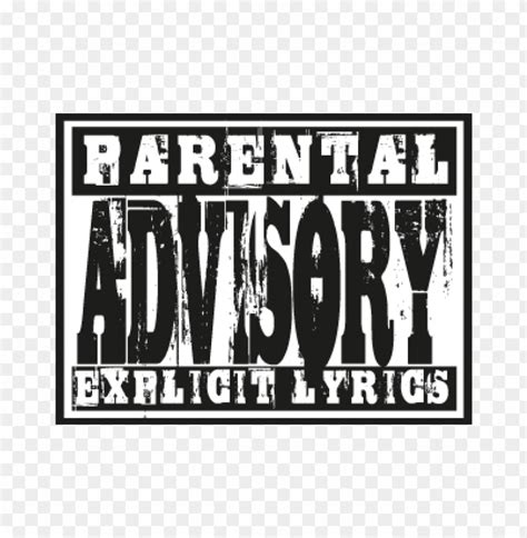 Parental Advisory Lyrics Vector Logo Free | TOPpng