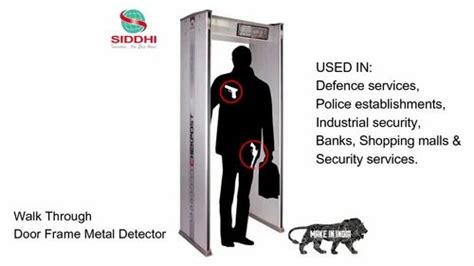 Door Frame Metal Detector - Six Zone Walk Through Metal Detector Siddhi ...