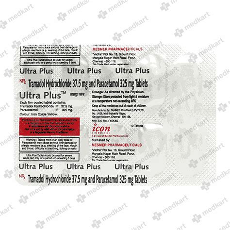 ULTRA PLUS TABLET 10'S, Price, Composition & Generic Alternatives - Medkart