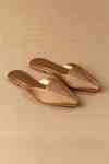 Buy Gold Ninah Cord Embellished Mules by Ampm Online at Aza Fashions.