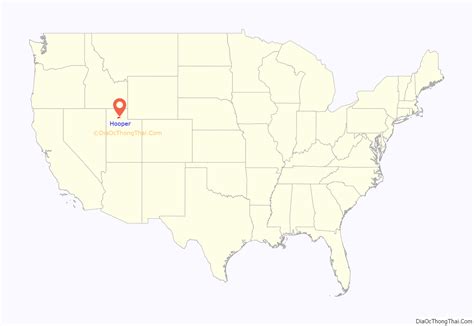 Map of Hooper city, Utah - Thong Thai Real