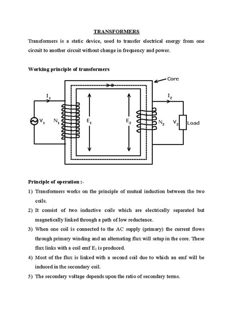 Sjcit 10 Transformers - notes - TRANSFORMERS Transformers is a static ...