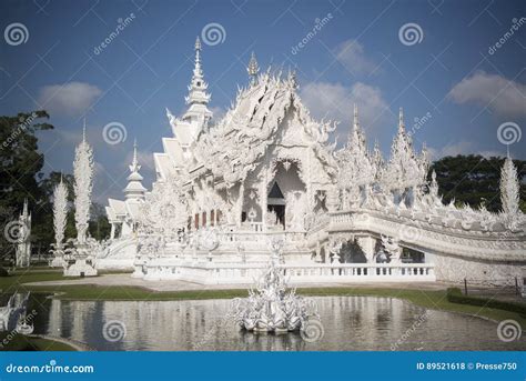THAILAND CHIANG RAI WAT RONG KHUN WHITE TEMPLE Editorial Stock Photo - Image of north, landmark ...
