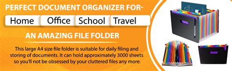 TECHTEST Expanding Files Folder for A4 Files for Documents Folder File ...