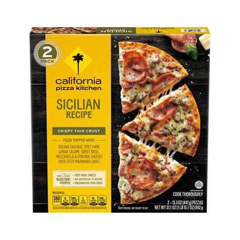 California Pizza Kitchen Sicilian Recipe Frozen Pizza with Crispy Thin ...