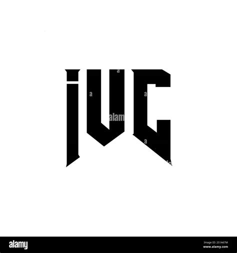 IUC letter logo design for technology company. IUC logo design black and white color combination ...