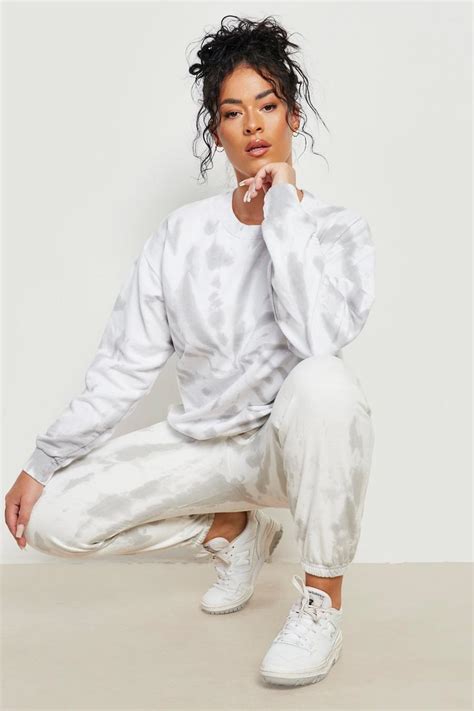 Plus Tie Dye Sweater Jogger Tracksuit | boohoo USA