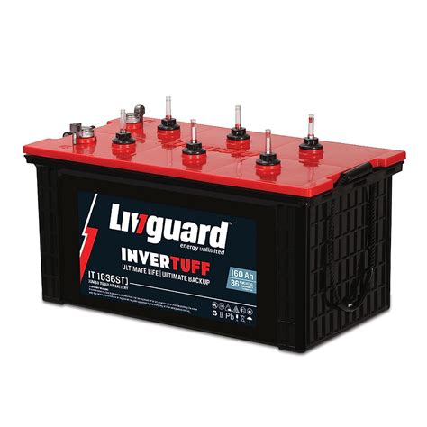 Livguard | 160Ah Recyclable Jumbo Short Tubular Battery with Fast ...
