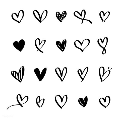 Collection of illustrated heart icons | free image by rawpixel.com ...