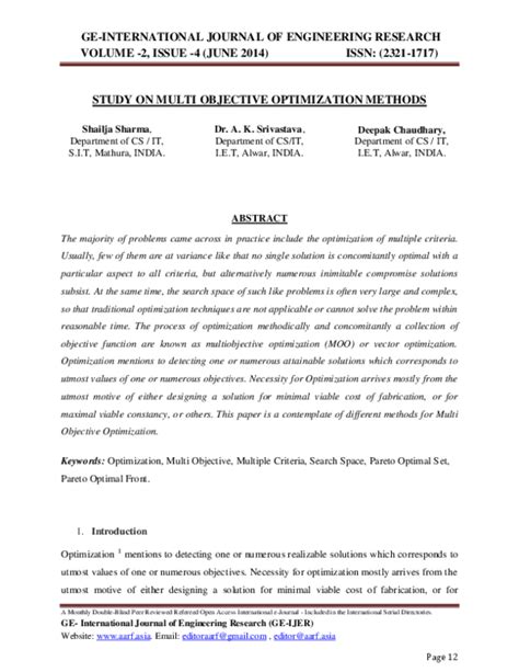 Multi-Objective Optimization Methods 的图像结果