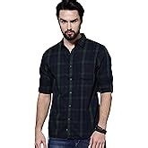 IndoPrimo Men's Regular Fit Casual Shirt : Amazon.in: Clothing ...