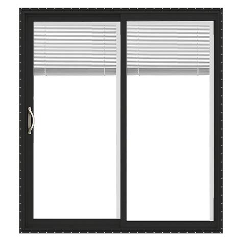 JELD-WEN FiniShield V-2500 72-in x 80-in Low-e Blinds Between The Glass ...