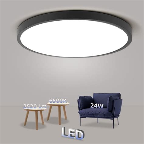 CHENBEN 12 Inch LED Ceiling Light - Ultra Thin Black India | Ubuy
