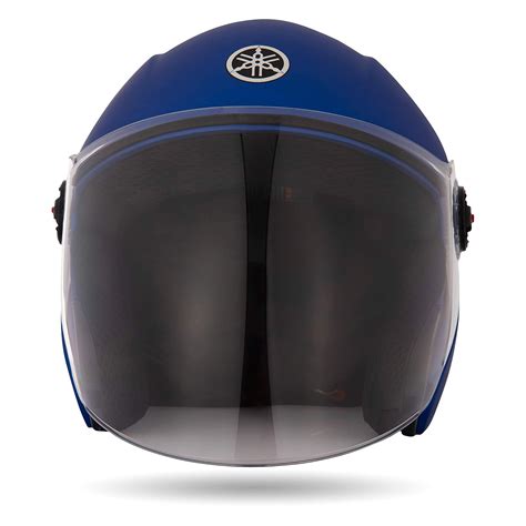 Yamaha YR6 Half Face Helmet (Matt Blue, Size XL) Y6AYR6BLXL16 : Amazon ...