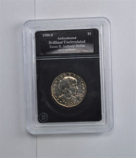 Brilliant Uncirculated 1980-S Susan B. Anthony Dollar - Slabbed ...