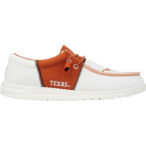 HEYDUDE Men's Wally Tri Texas Longhorns Shoes, Size 9 - Orange (1 pair ...