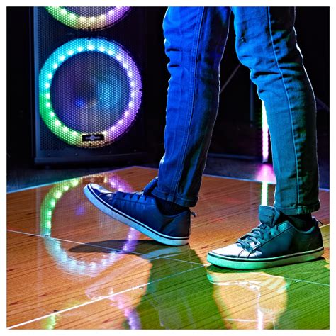 1m x 1m Portable Dance Floor Tile by Gear4music, Wood Finish at Gear4music