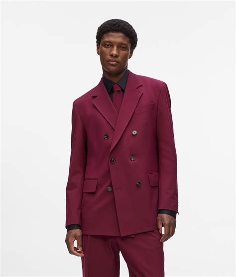 Double-breasted blazer | Merlot | Men | KARL LAGERFELD