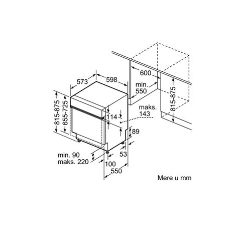 Ugradna mašina za pranje sudova 60cm Bosch SMI2ITS27E | Volim svoj dom