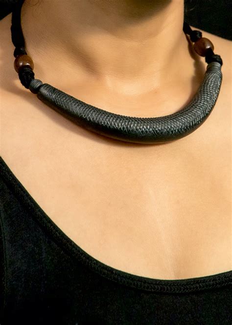 Get Black Matt Finish Terracotta Necklace at ₹ 999 | LBB Shop