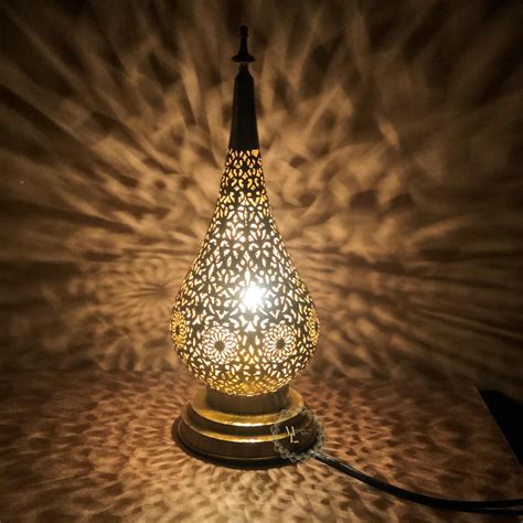 Moroccan Floor Lamp, Feet and Lampshade, Hadcrafted Brass Lightning ...
