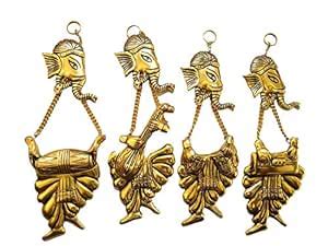 DreamKraft Enhance Your Space with Musical Ganesha Wall Hanging Art Set ...