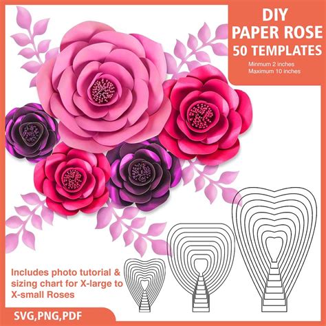 Paper Flower Template