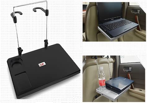 QAWACHH Foldable Portable Car Back seat Tray for Laptop Meal & Bottle ...