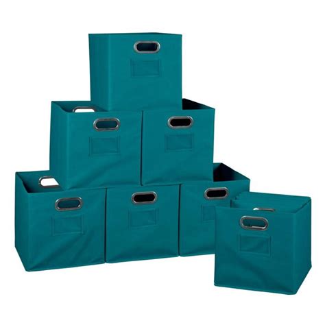 Niche Cubo 12-in W x 12-in H x 12-in D Teal Fabric Collapsible ...