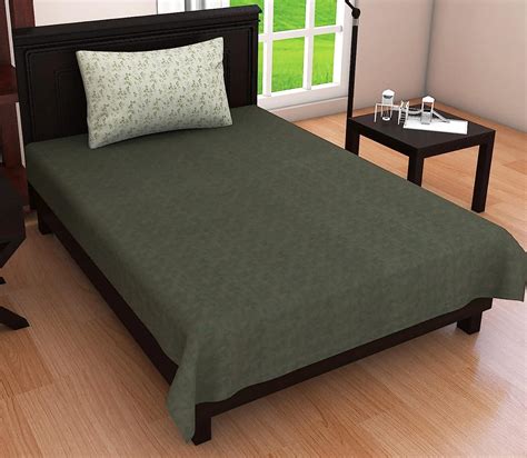 COZY FURNISH Super Soft Cotton Single Bedsheet With 1 Pillow Cover ...