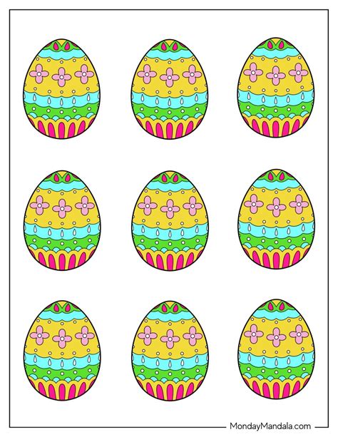 58 Easter Egg Templates (Free PDF Printables)