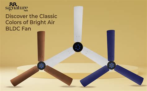 Buy RR Signature BrightAir 1200mm BLDC Ceiling Fan with Remote Control ...