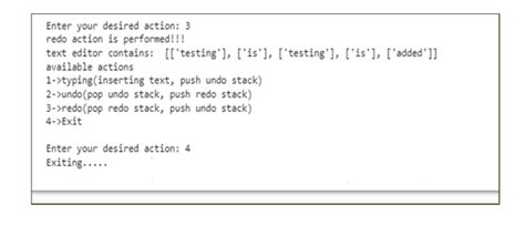 Image result for How to Do Redo and Undo Program in Java Using Stack