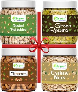 GO GRASS PREMIUM Dry Fruits Combo Pack ( RAISINS, ALMONDS , CASHEWNUTS ...