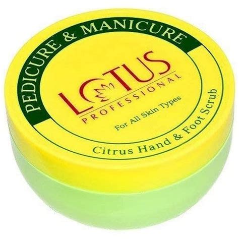 Lotus Professional Pedicure & Manicure Citrus Hand&Foot Scrub,300Gm ...