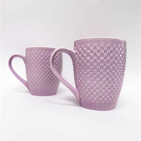 Buy DIVYAKALAA Ceramic Chekered Coffee Mugs Tea Cups Microwave Safe ...