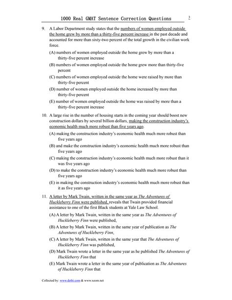 SOLUTION: 1000 real gmat sentence correction questions pdfdrive - Studypool