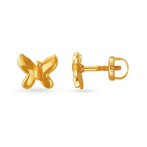 Contemporary Butterfly Stud Earrings for Kids