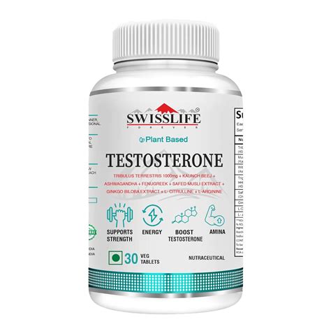 SWISSLIFE FOREVER Plant Based Testosterone for Men (30 Tablets ...