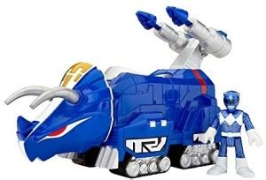 FISHER-PRICE Imaginext Power Rangers Blue Ranger and Triceratops ...