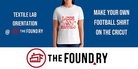 Cricut Basics @TheFoundry - Football Tshirt, The Foundry, Buffalo, 13 ...
