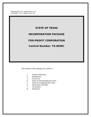 texas corporation Doc Template | pdfFiller