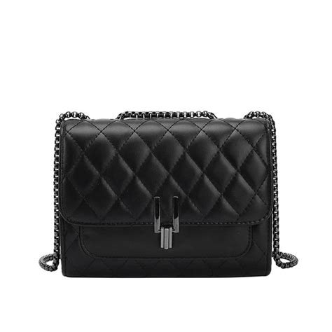 Deconn Quilted Lattice Clutch Crossbody Bag with Chain Strap – CRAZE