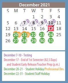 Sanborn Elementary - School District Instructional Calendar - Amarillo ...