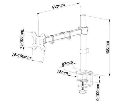 Renewed Single Monitor Desk Mount Arm Fully Adjustable Stand Fits up t ...