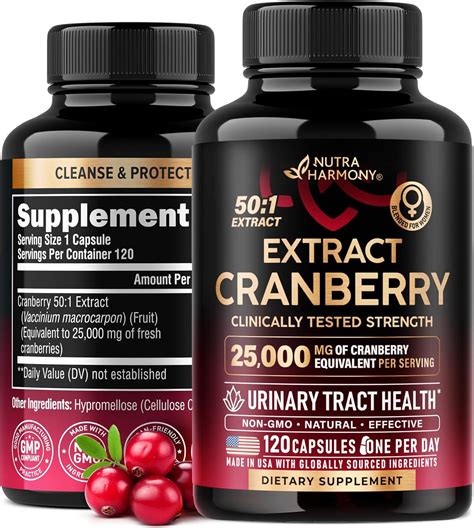 Amazon.com: Cranberry Pills for Women 500 mg - Clinically Tested ...