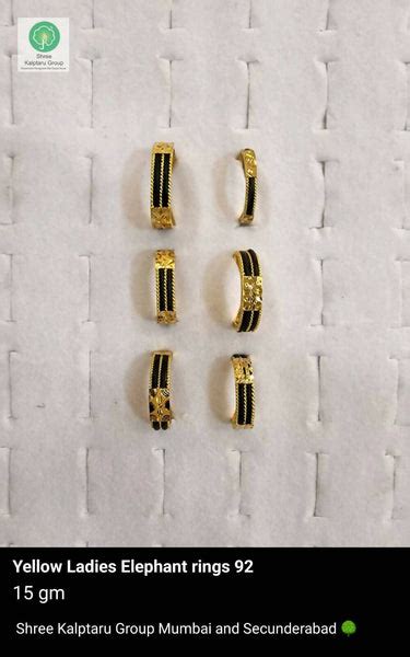 92 Yellow Ladies Elephant Ring – HM Sarafa Bazar India Pvt Ltd