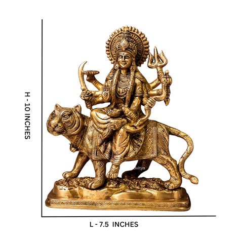 The Advitya | Durga Mata Murti Riding on a Lion