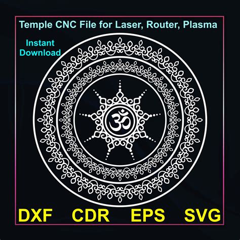 Buy Temple Back Panel CNC File, Wall Hanging, Partitions, Stencil ...