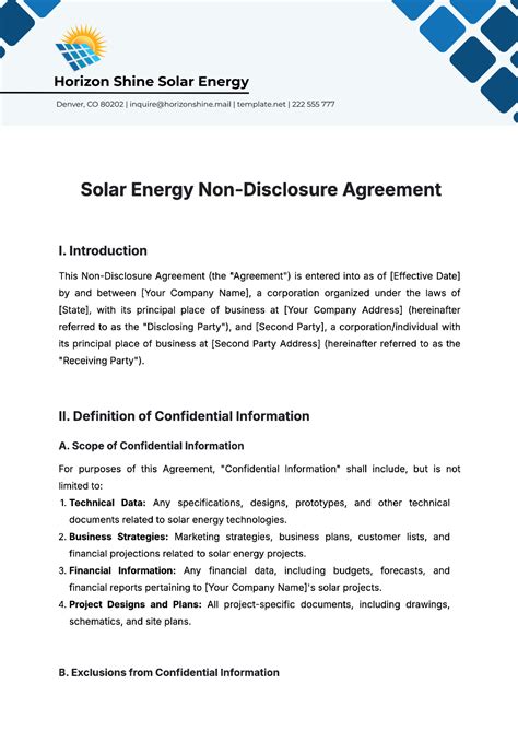 Free Solar Energy Templates, AI Solar Generator